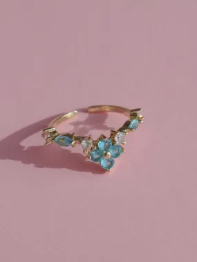 Blue Flower Ring