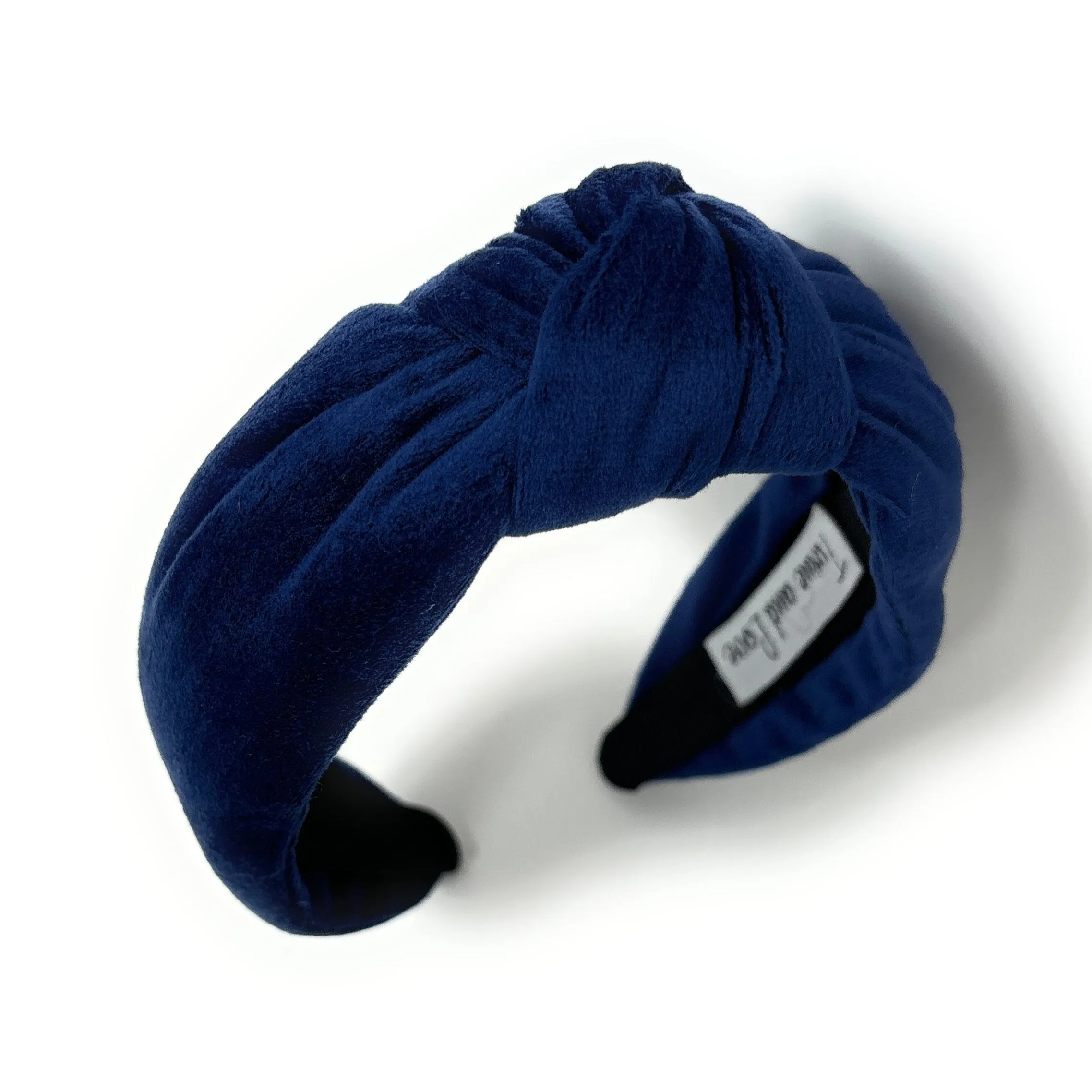 Blue Velvet Knot Headband