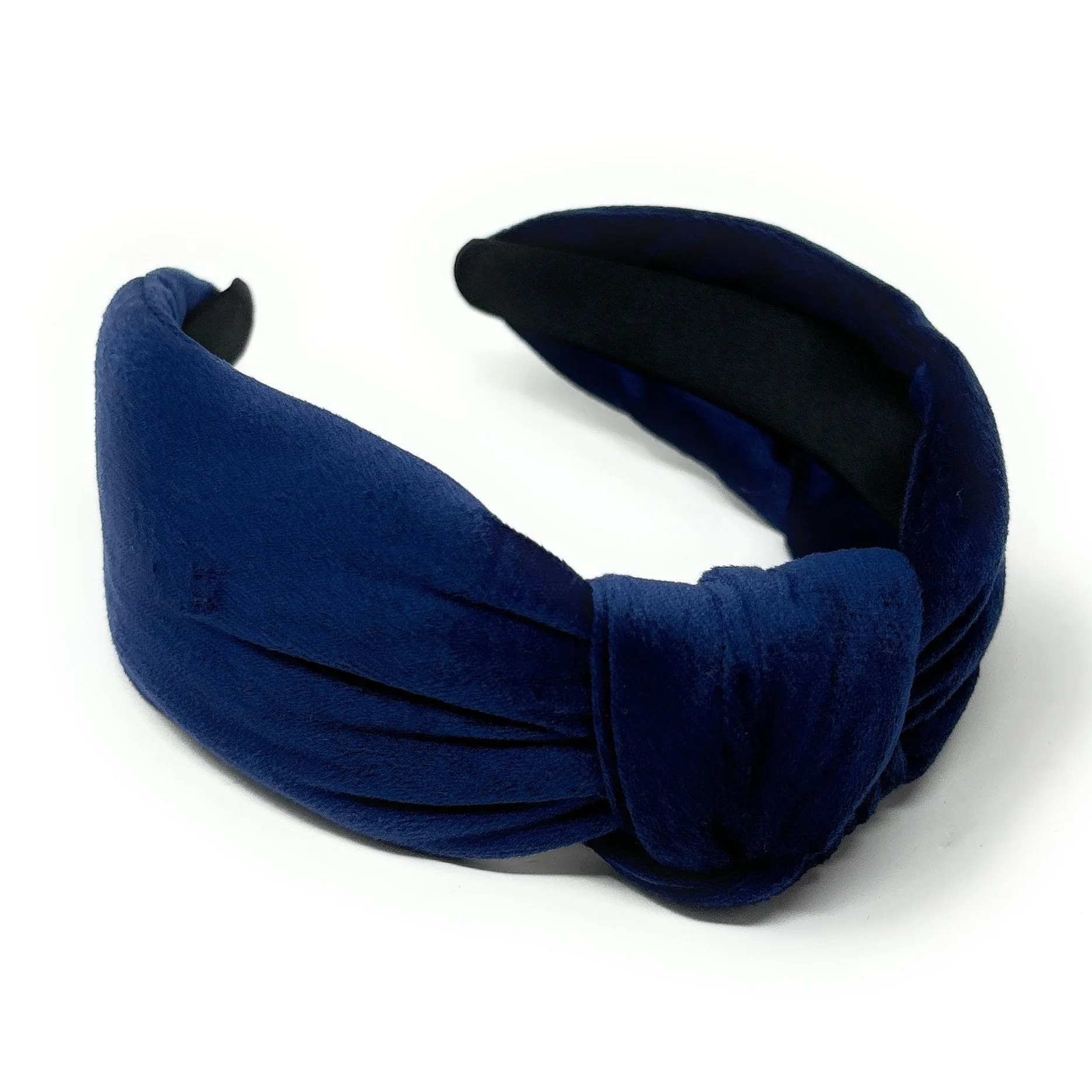 Blue Velvet Knot Headband