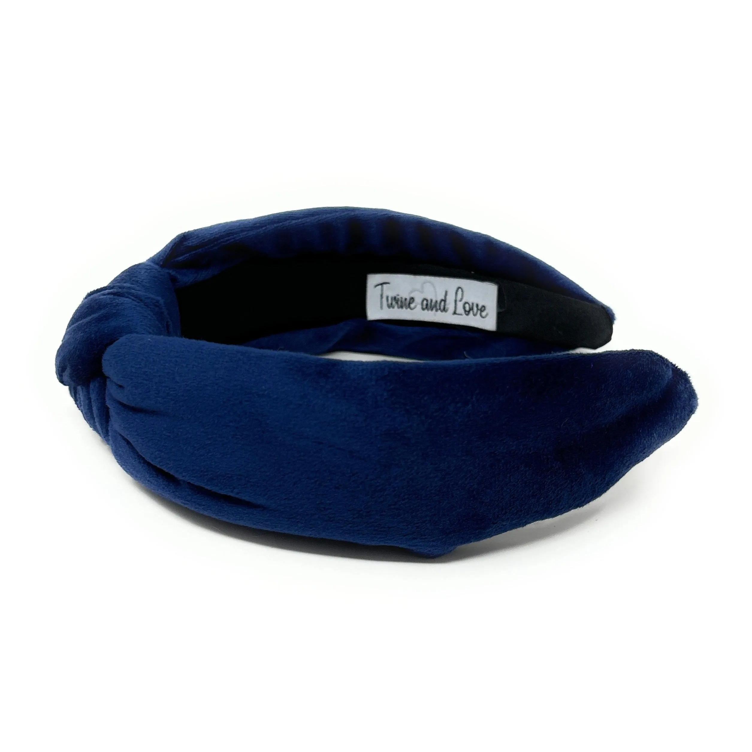 Blue Velvet Knot Headband