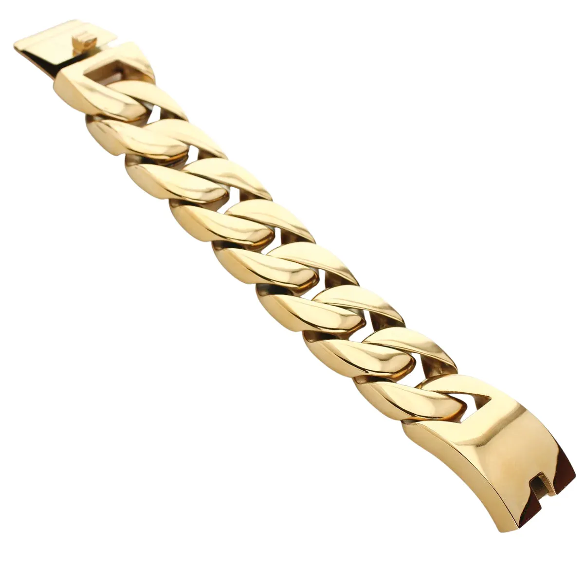 Bold Gold Chain Bracelet by Artizan Joyeria