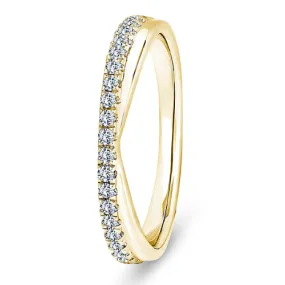 Brilliant Cut V-Shaped Frenchs Pavé band .20ct