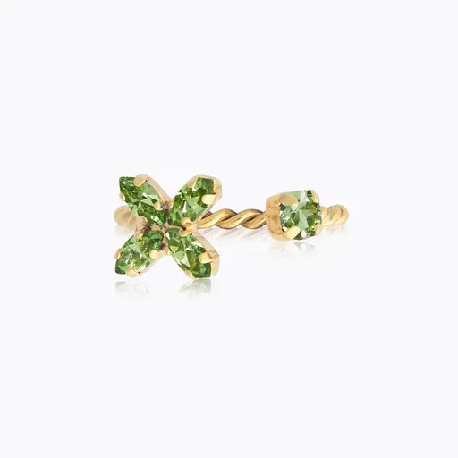 Caroline Svedbom Crystal Star Ring Gold Peridot