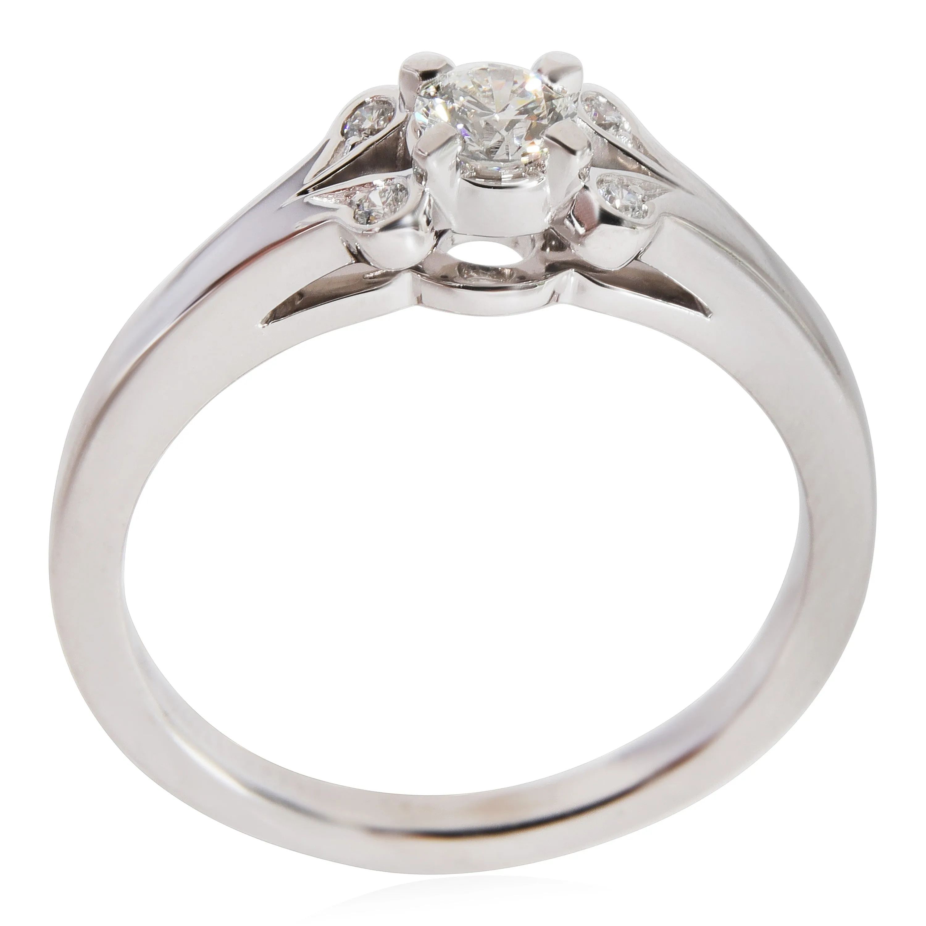 Cartier Ballerine Diamond Engagement Ring in Platinum F VS2 0.22 CTW