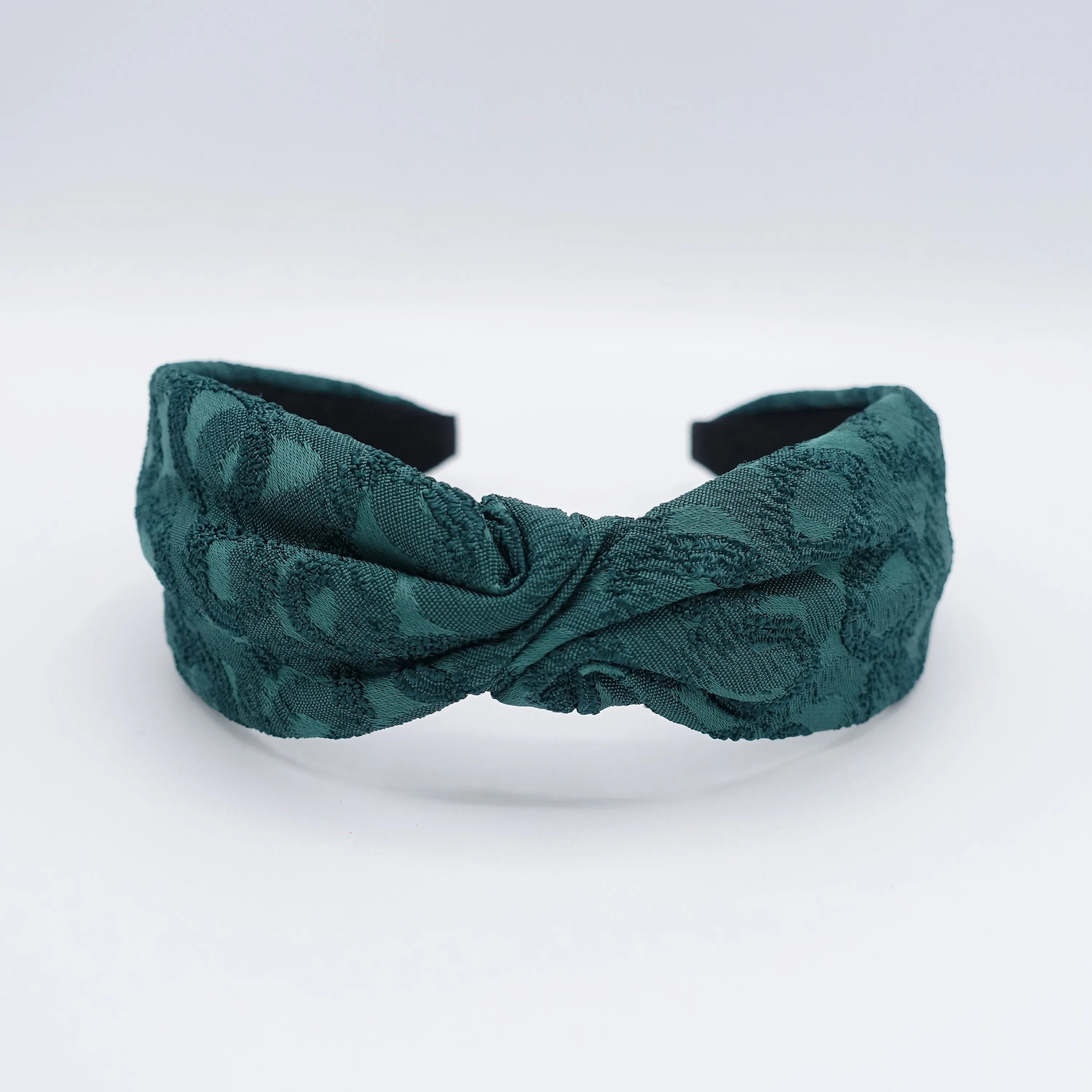 circle pattern cross headband, twist headband for women