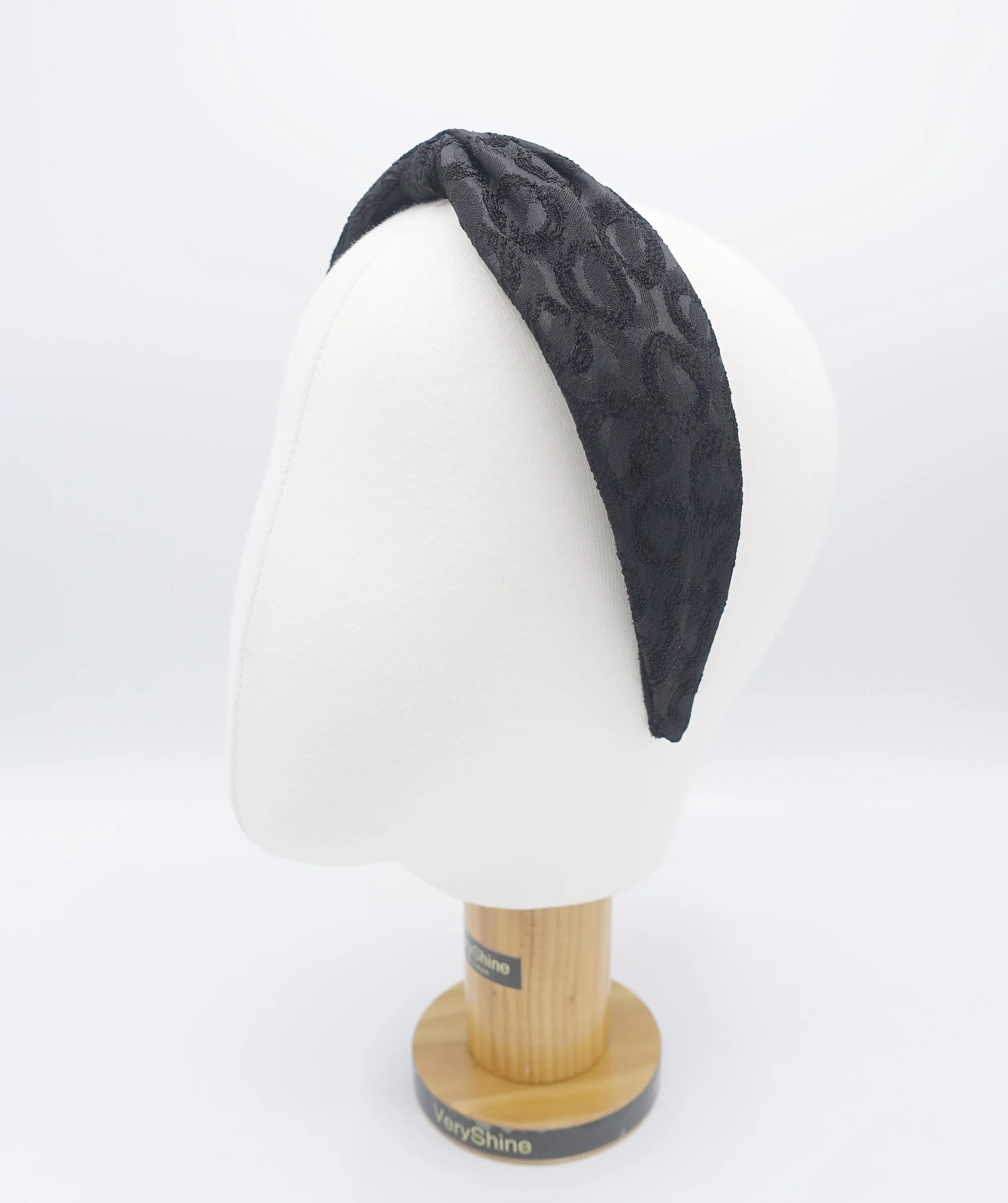 circle pattern cross headband, twist headband for women