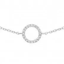 Circle Silver Chain Bracelet