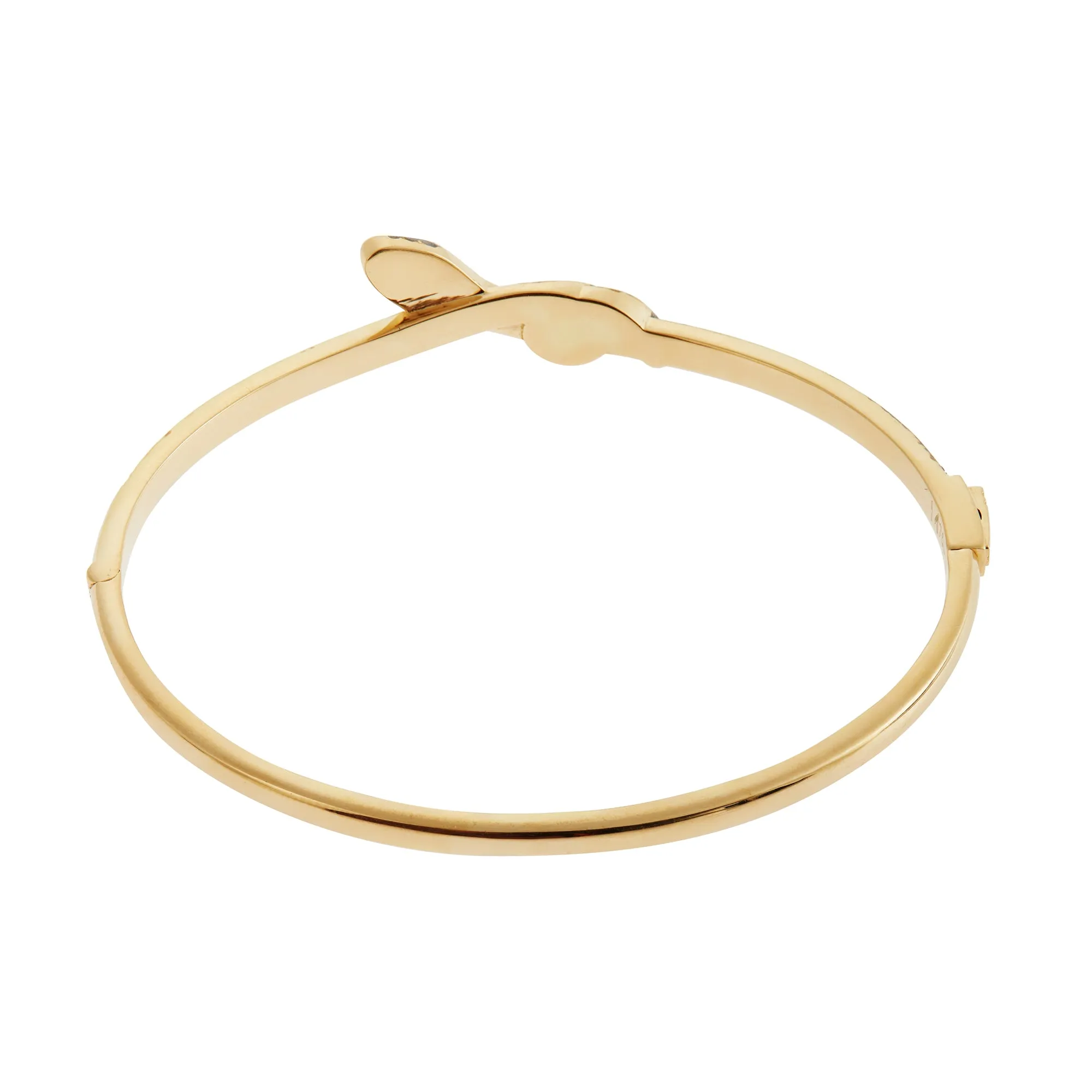 Coiled Snake Champagne Bangle