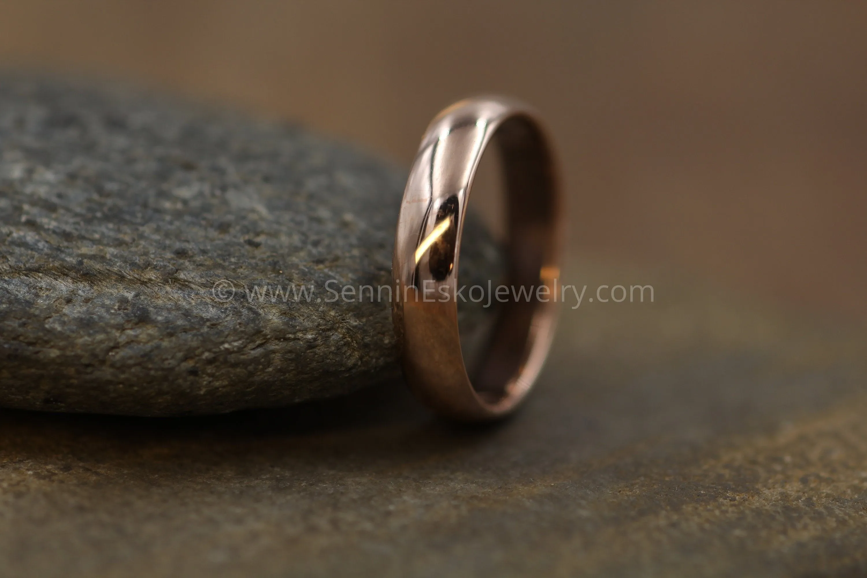 Comfort Fit 14kt Rose Gold 5x1.4mm Band - Glossy Finish