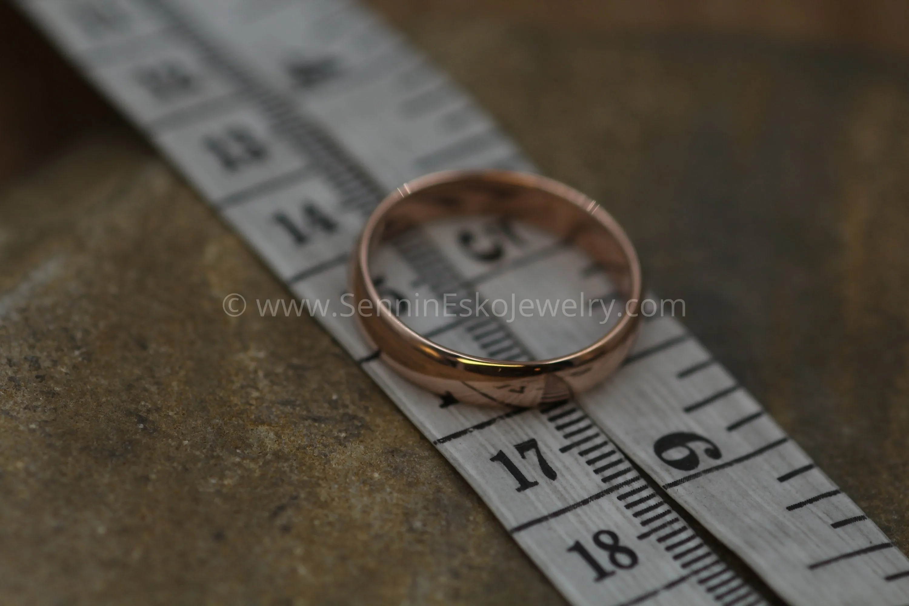 Comfort Fit 14kt Rose Gold 5x1.4mm Band - Glossy Finish