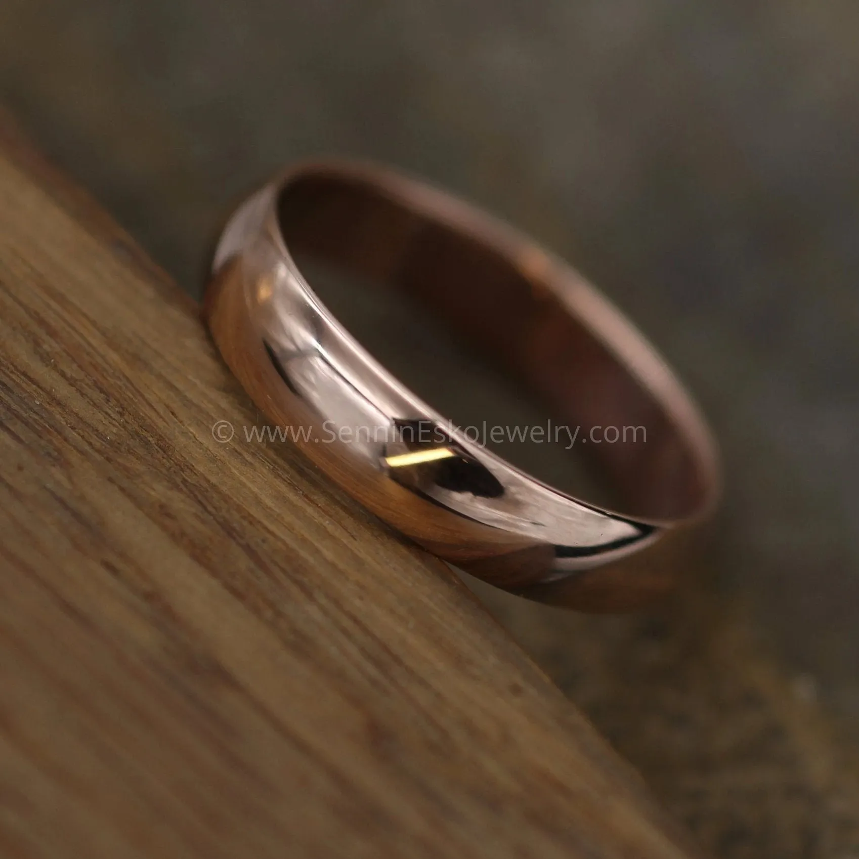 Comfort Fit 14kt Rose Gold 5x1.4mm Band - Glossy Finish