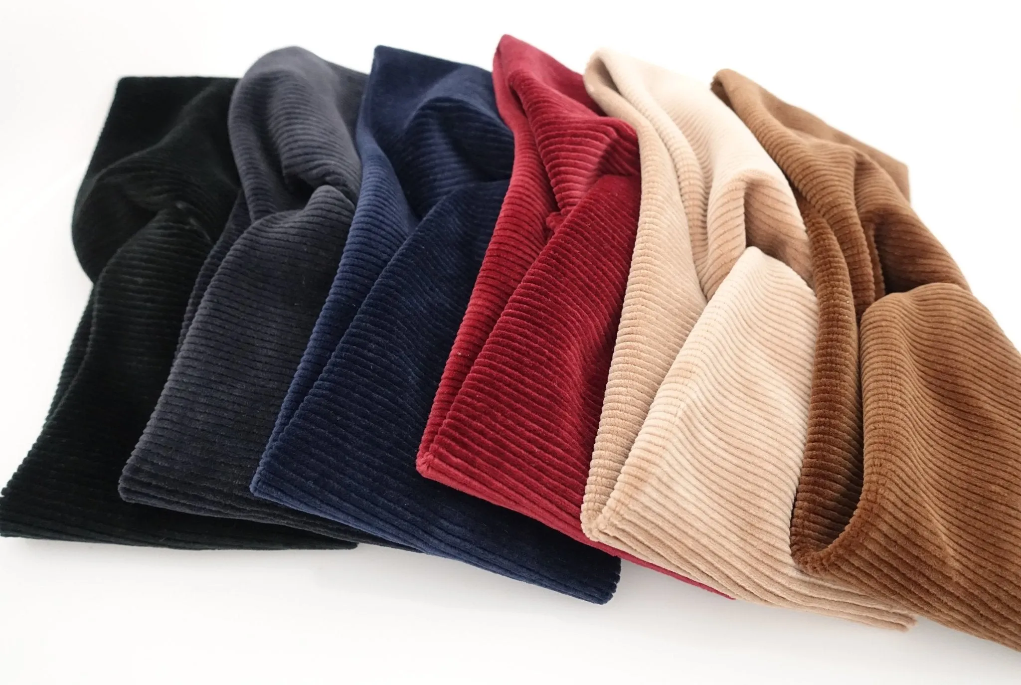 corduroy front twist fashion headband no elastic band women headwrap