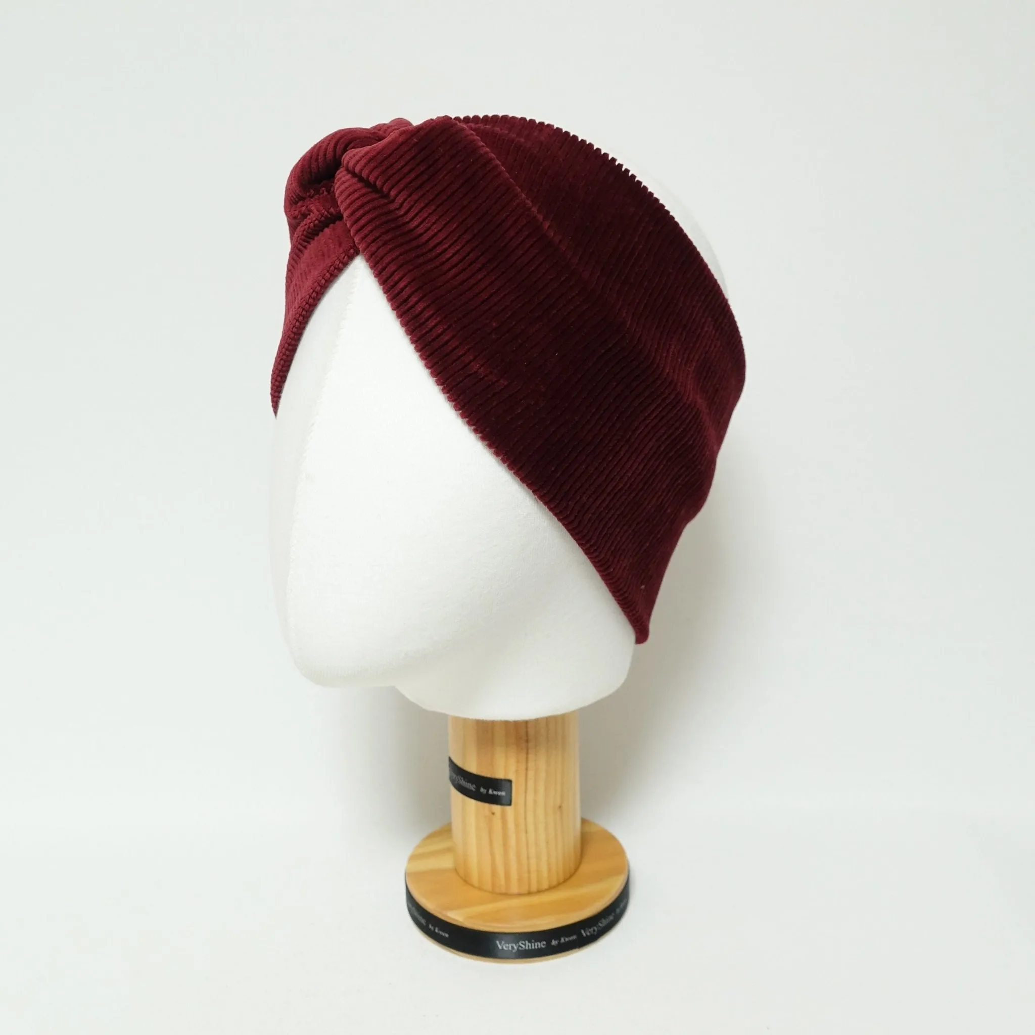 corduroy front twist fashion headband no elastic band women headwrap