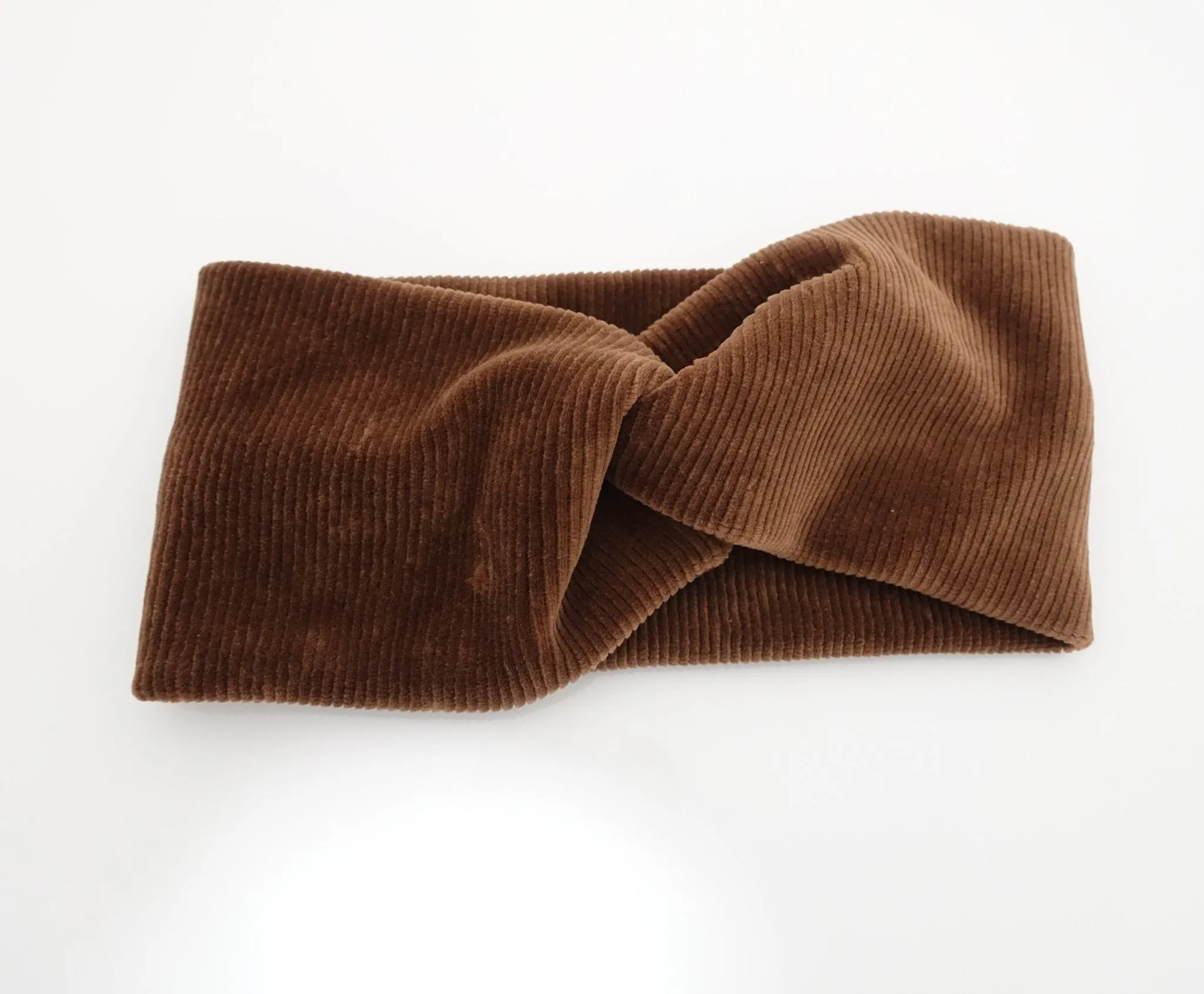 corduroy front twist fashion headband no elastic band women headwrap