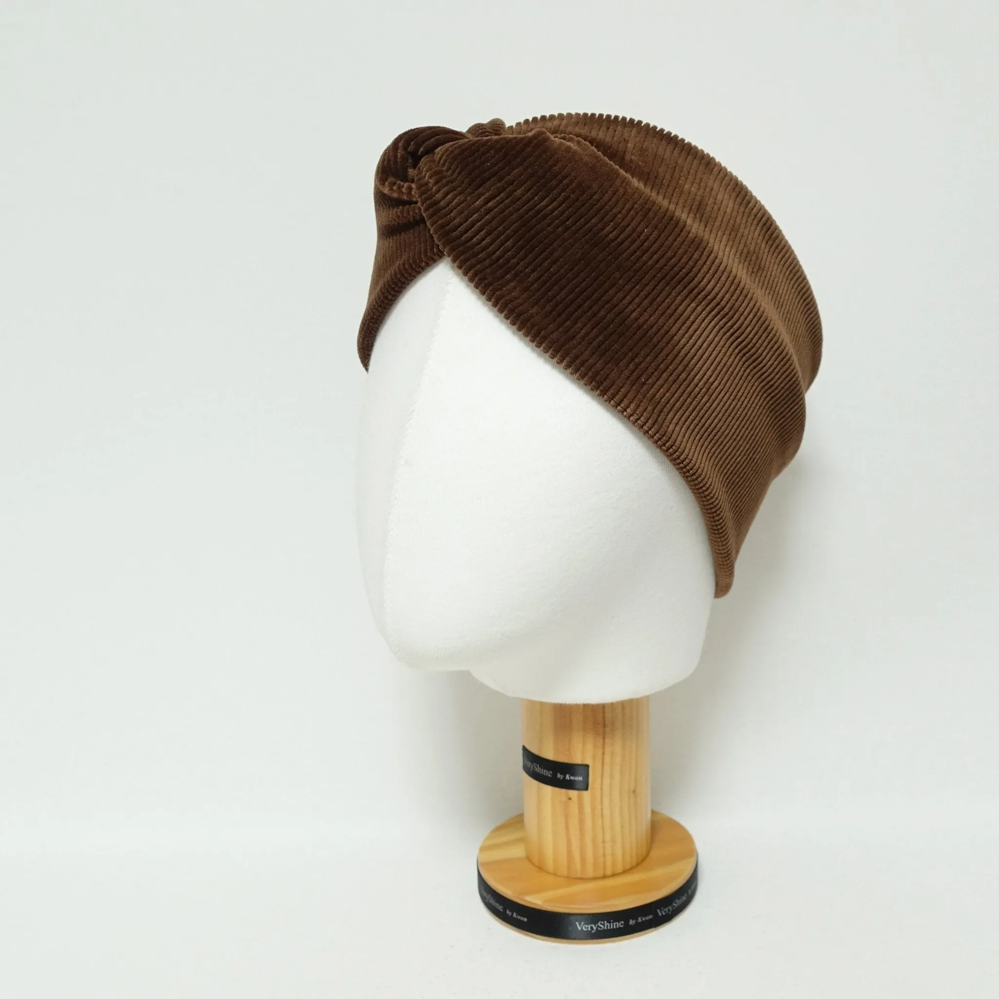 corduroy front twist fashion headband no elastic band women headwrap