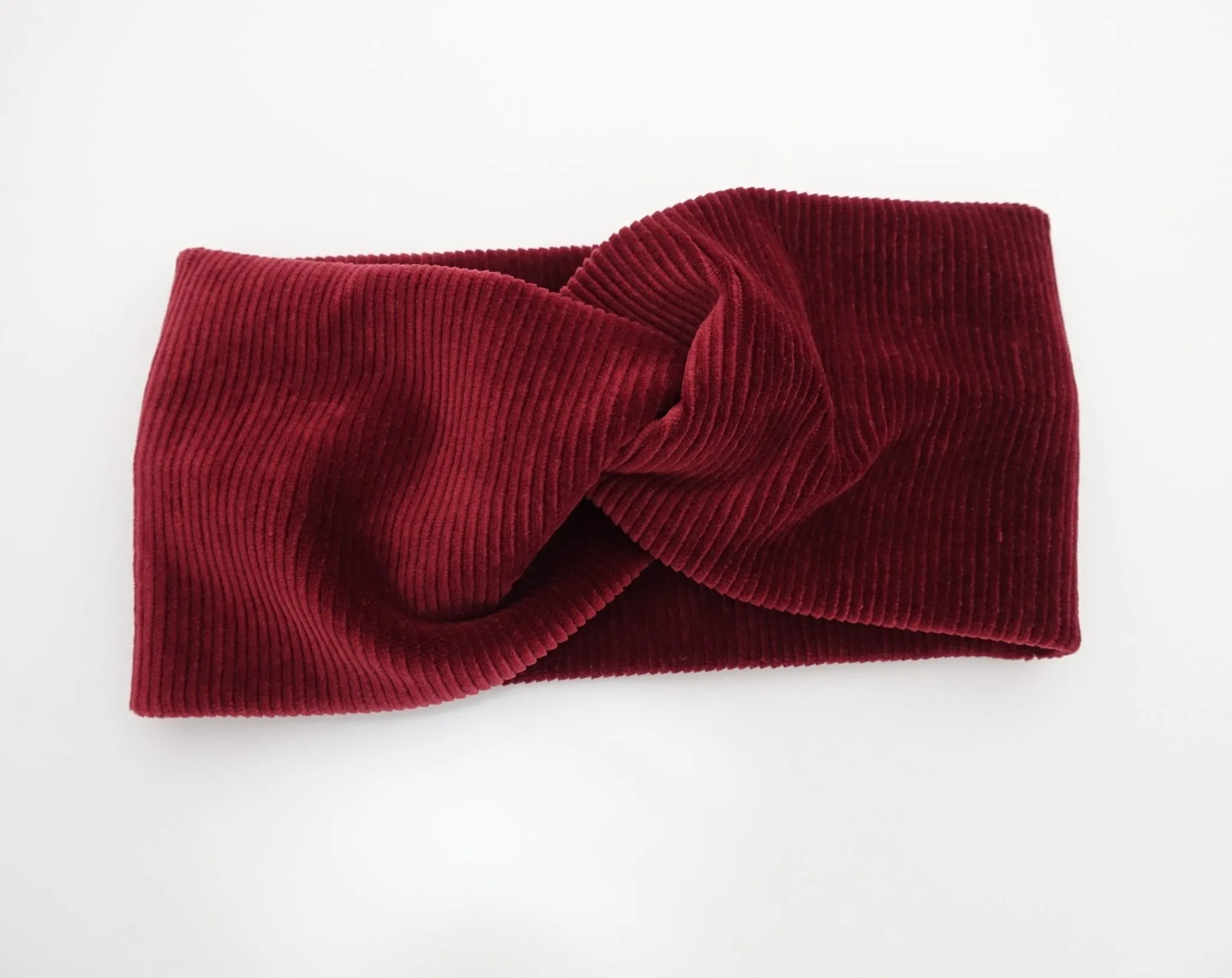 corduroy front twist fashion headband no elastic band women headwrap