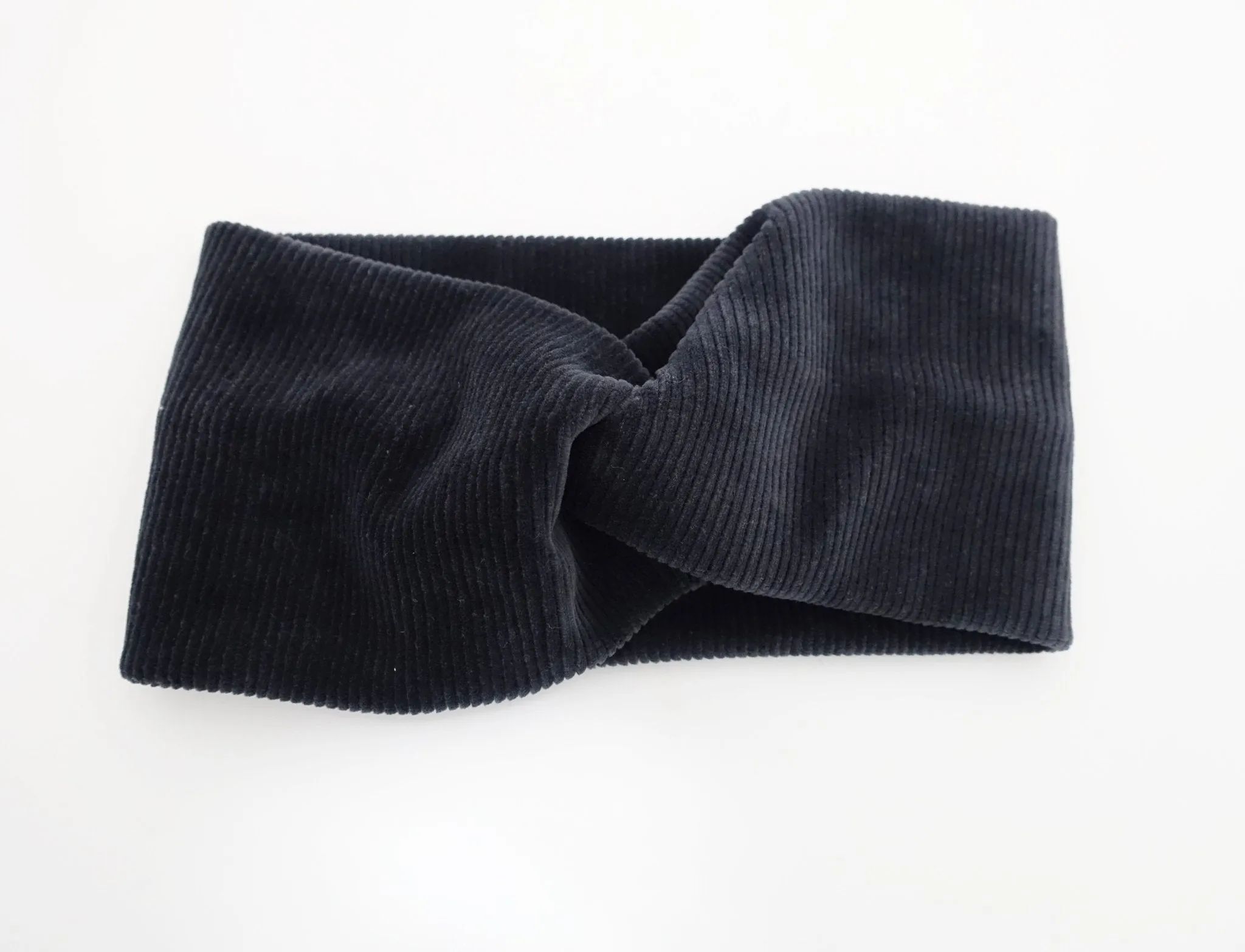 corduroy front twist fashion headband no elastic band women headwrap