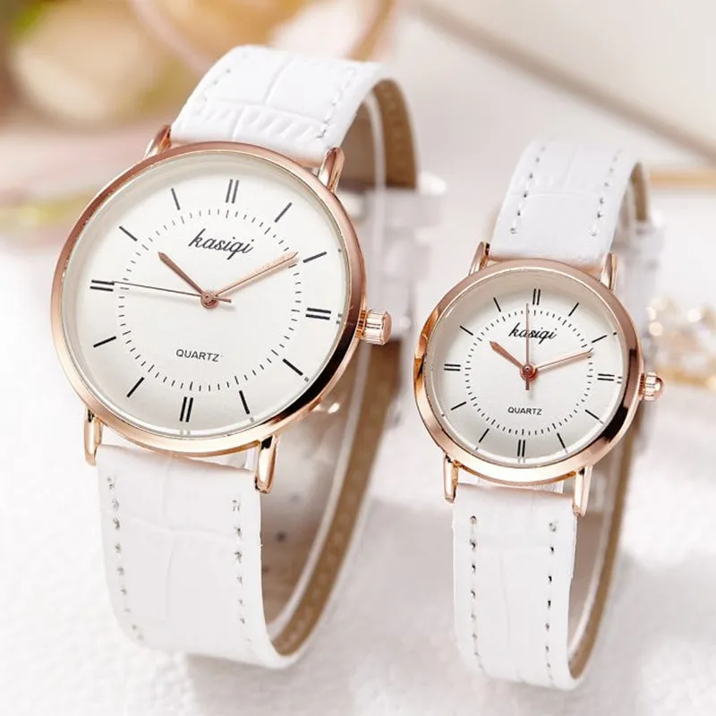 Couple Style Watch Women's Watch Women's Student Men's Korean Style Simple Belt Quartz Watch