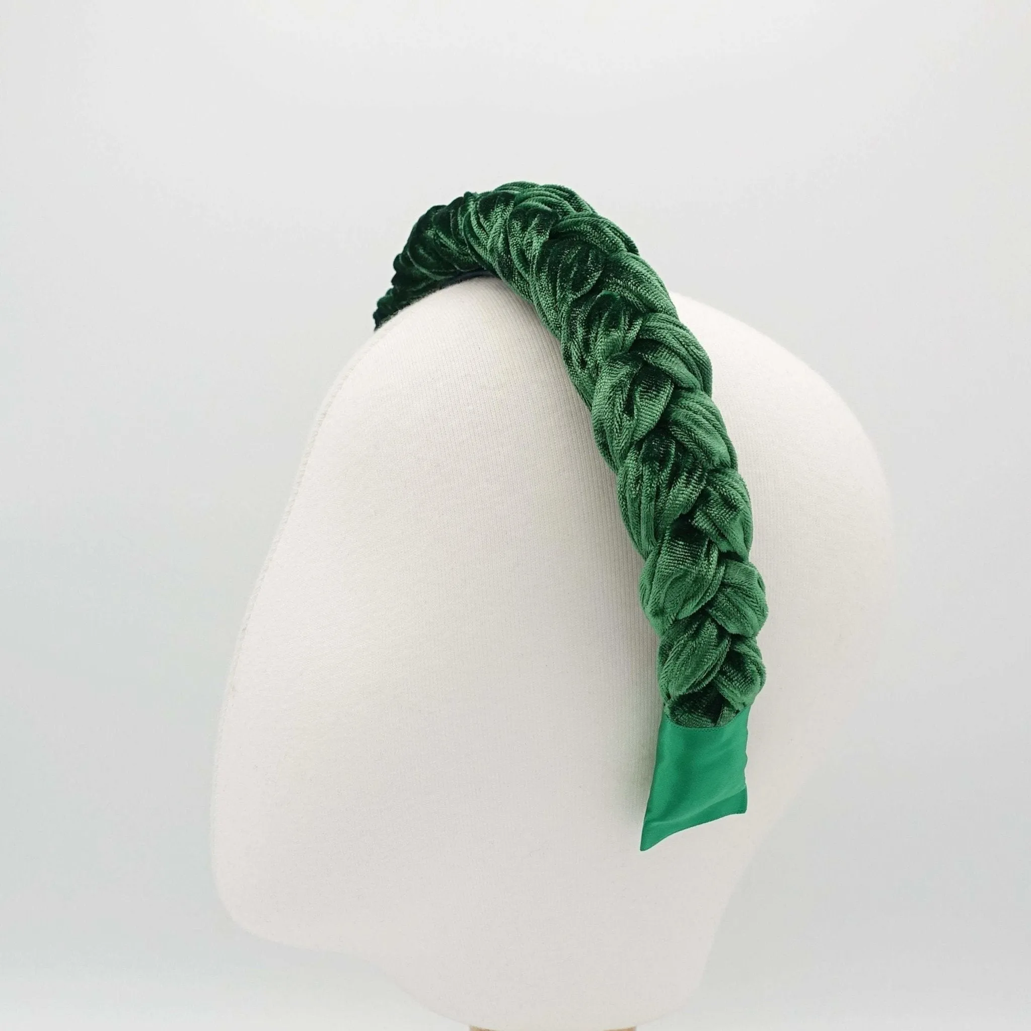 crushed velvet braided headband womens headband -standard version