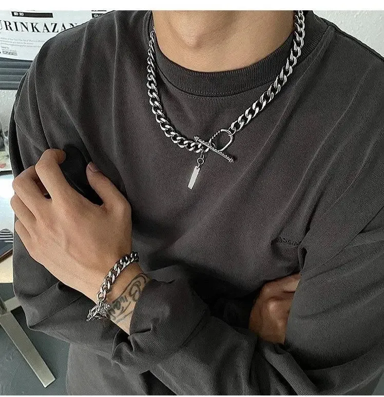 Cuban Chain Ot Buckle Necklace