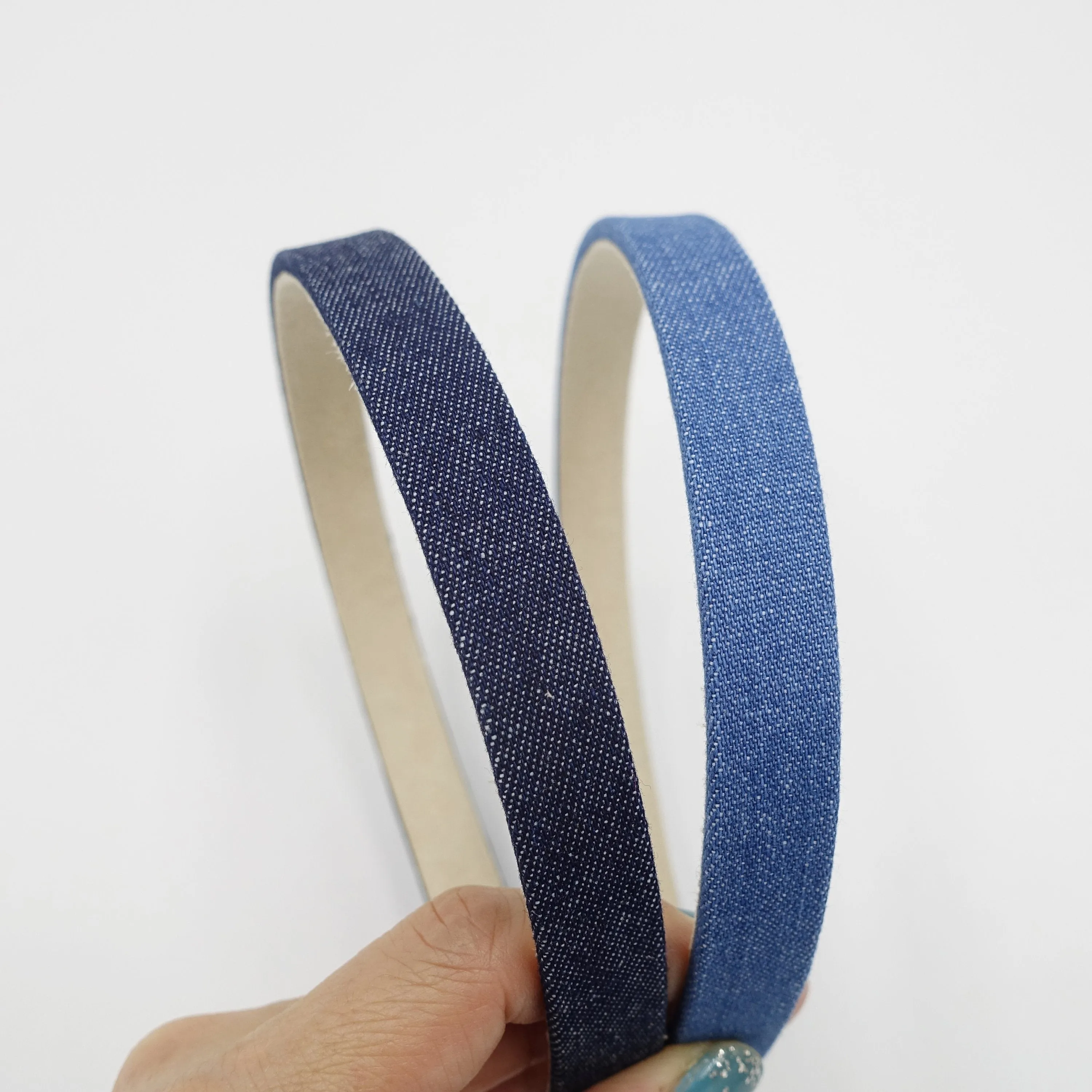 daily headband denim narrow hairband for women