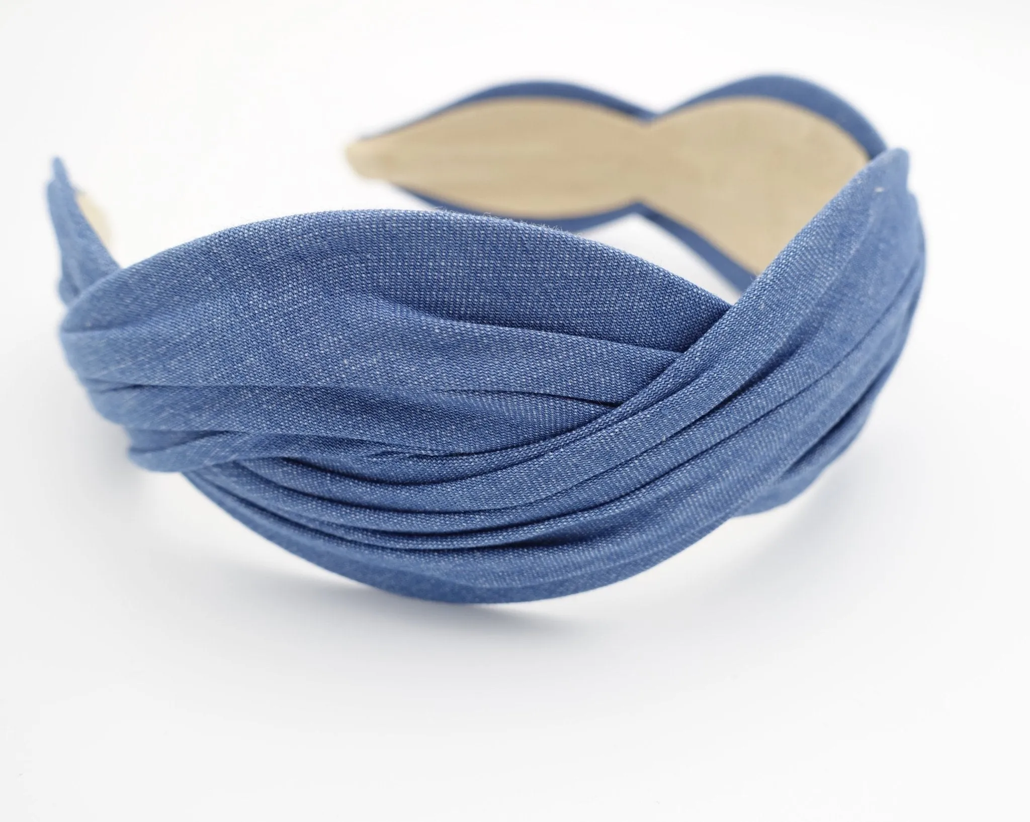 denim wave headband cotton hairband woman hair accessory