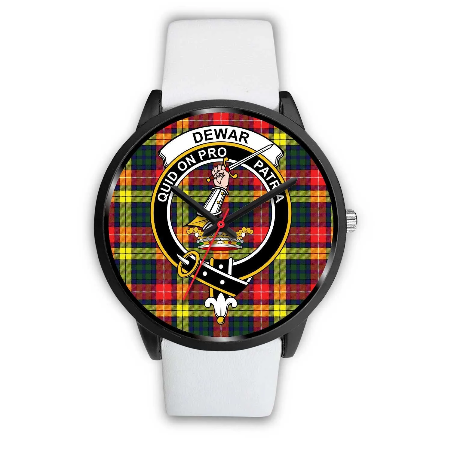 Dewar Clan Badge Tartan Black Watch