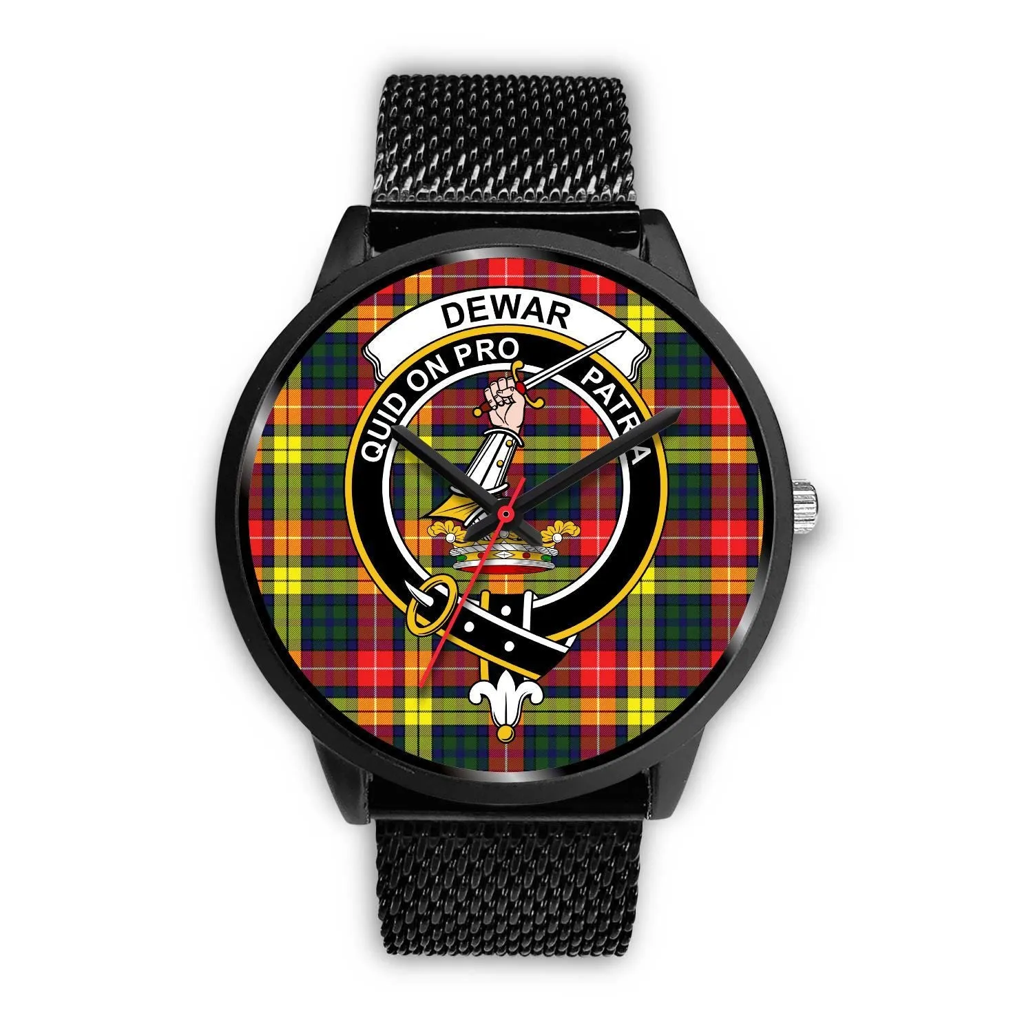 Dewar Clan Badge Tartan Black Watch