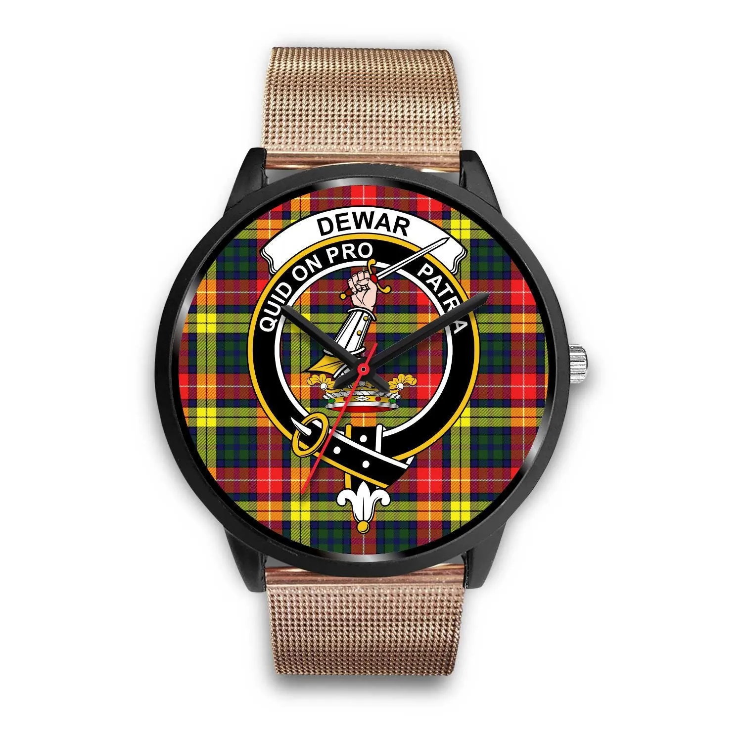 Dewar Clan Badge Tartan Black Watch