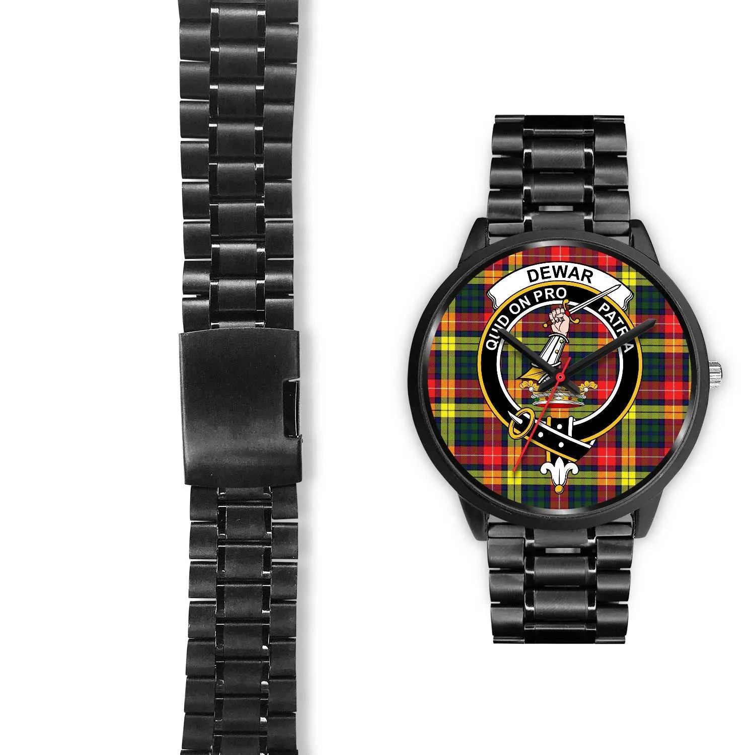 Dewar Clan Badge Tartan Black Watch