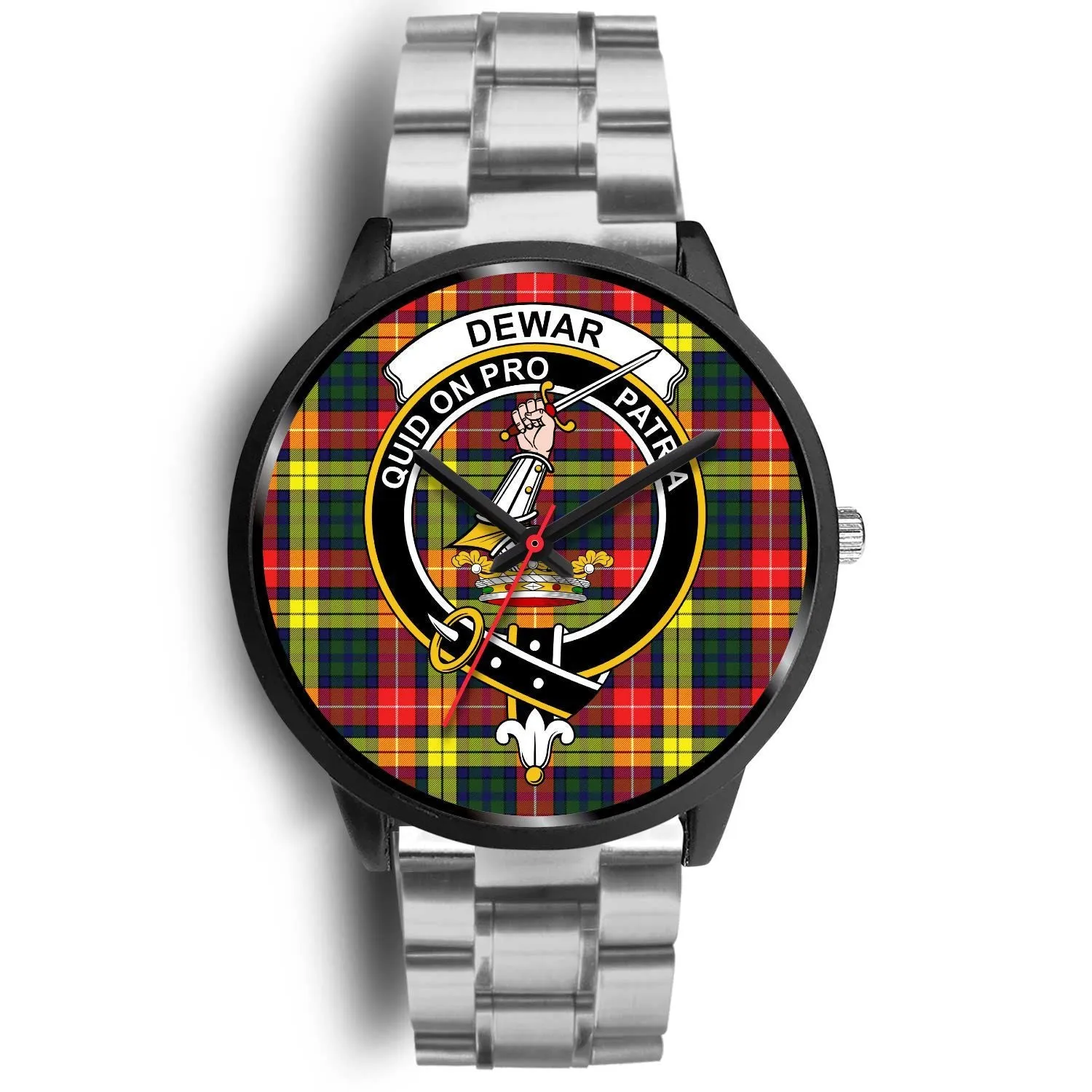 Dewar Clan Badge Tartan Black Watch