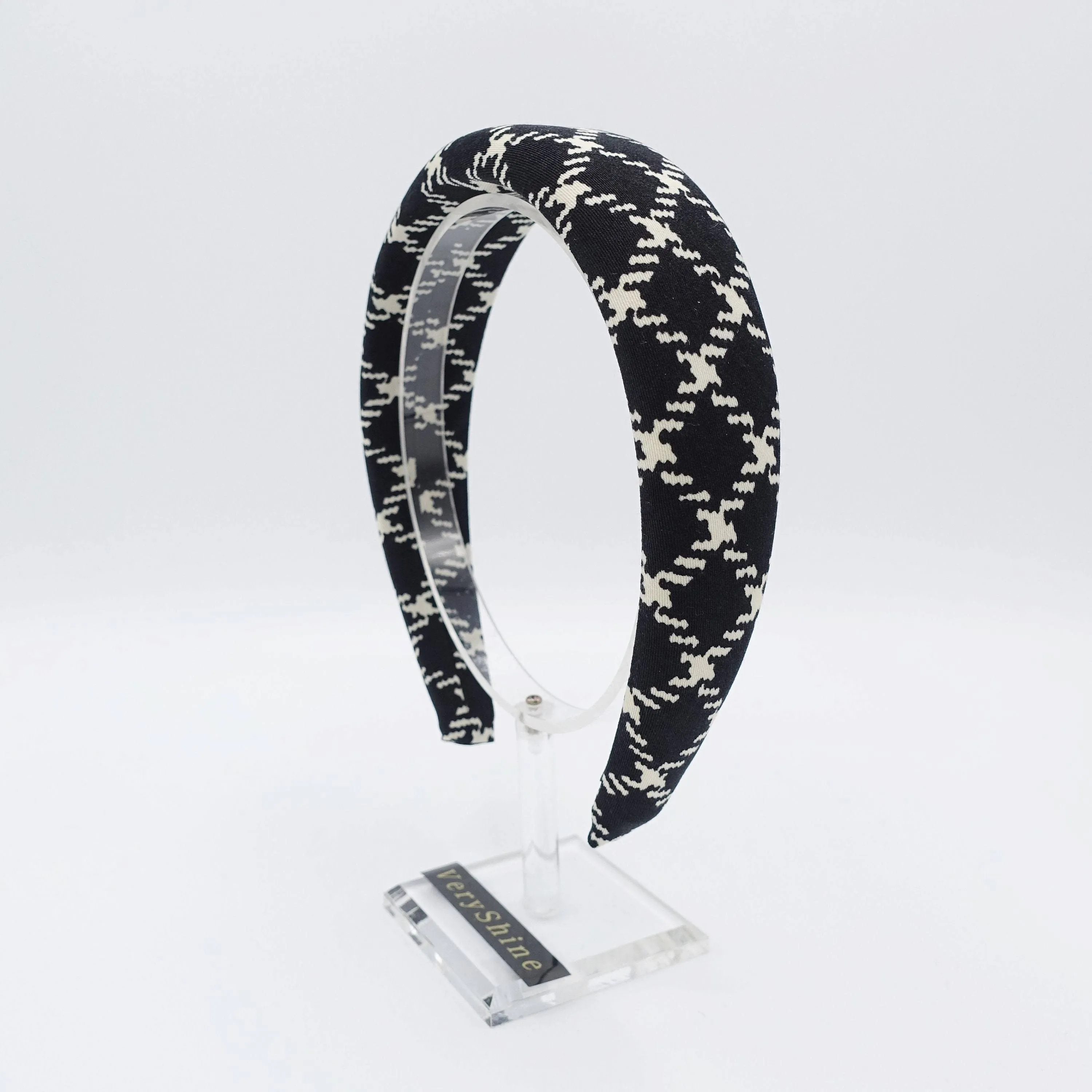 diamond pattern padded headband