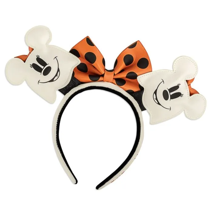 Disney : Mickey Mouse - Ghost Minnie Glow in the Dark Faux Leather Headband Loungefly