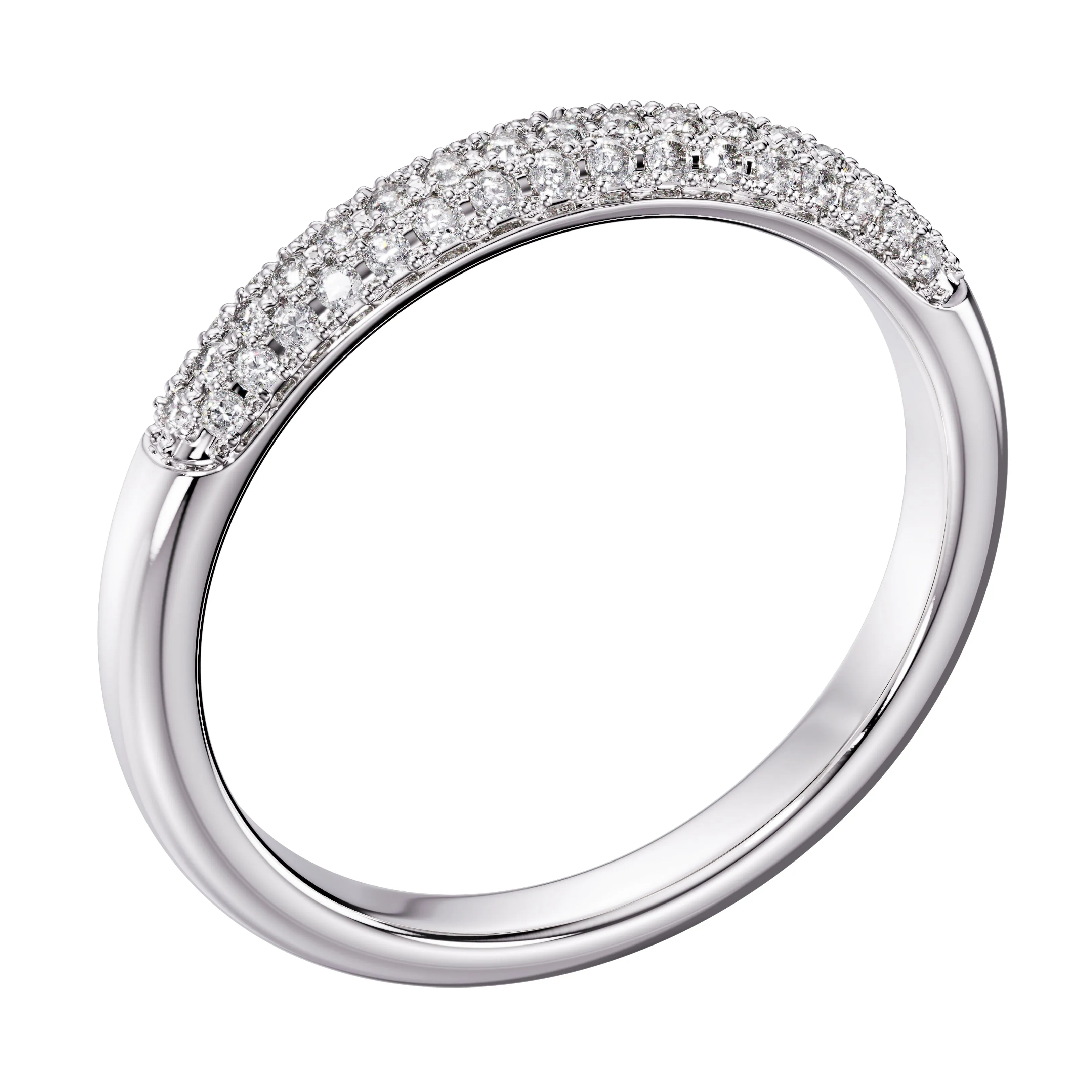 Domed Diamond Band