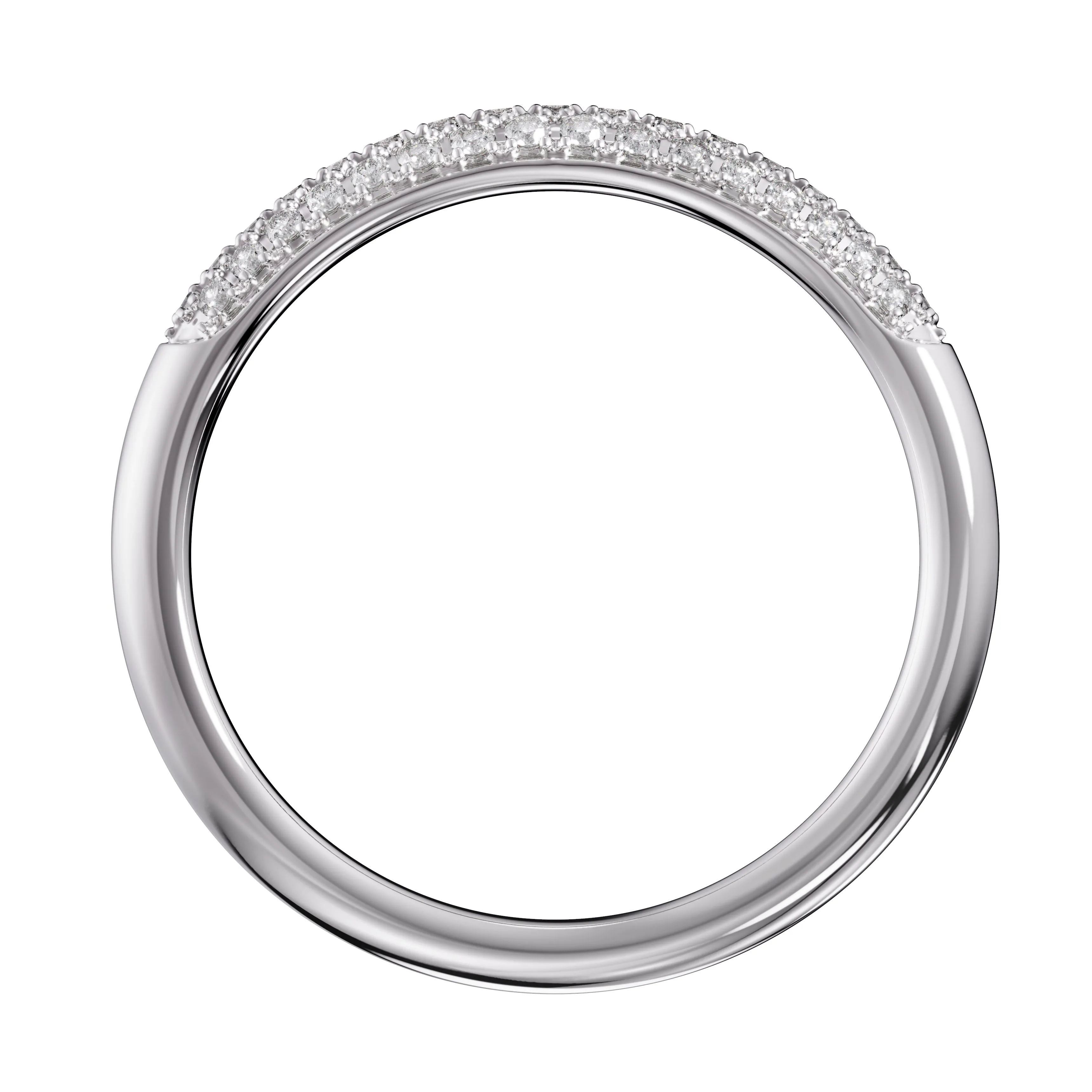 Domed Diamond Band