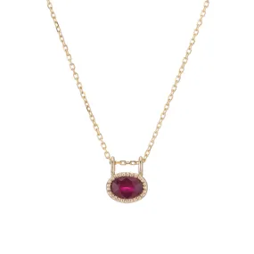 East West Ruby Necklace