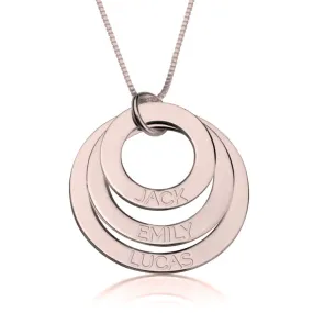 Engraved Mother Necklace - Rose Gold Plated