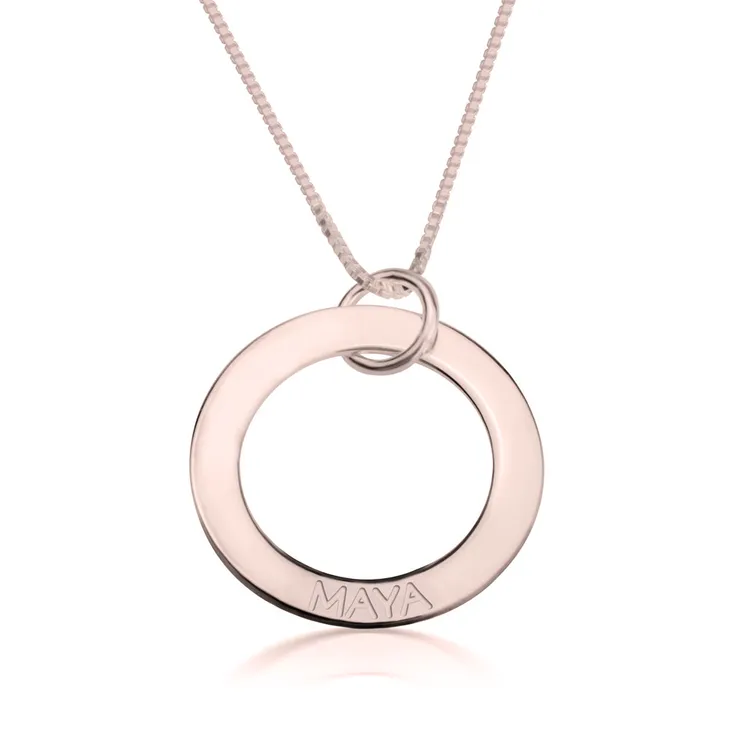 Engraved Mother Necklace - Rose Gold Plated