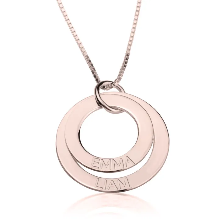 Engraved Mother Necklace - Rose Gold Plated