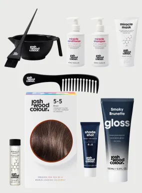 Expert Kit - 5.5 Perm kit, Miracle Shot, Smoky Shade Shot, Smoky Brunette Gloss x 1, Bowl & Brush, Miracle Mask, Comb, Shampoo, Conditioner