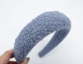 fabric lamb fur headband padded hairband