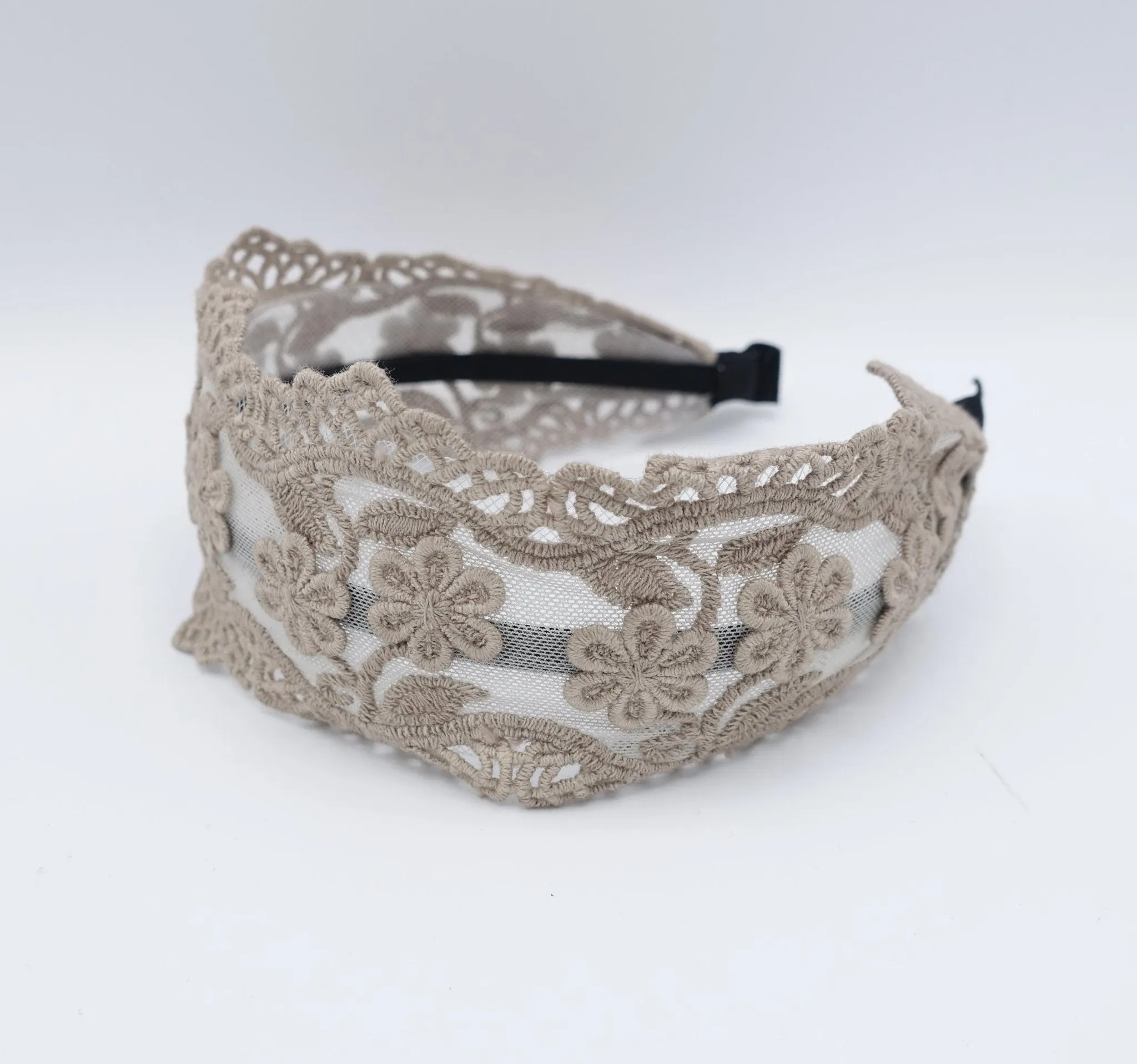 floral lace headband flat headband elegant women hair accessory