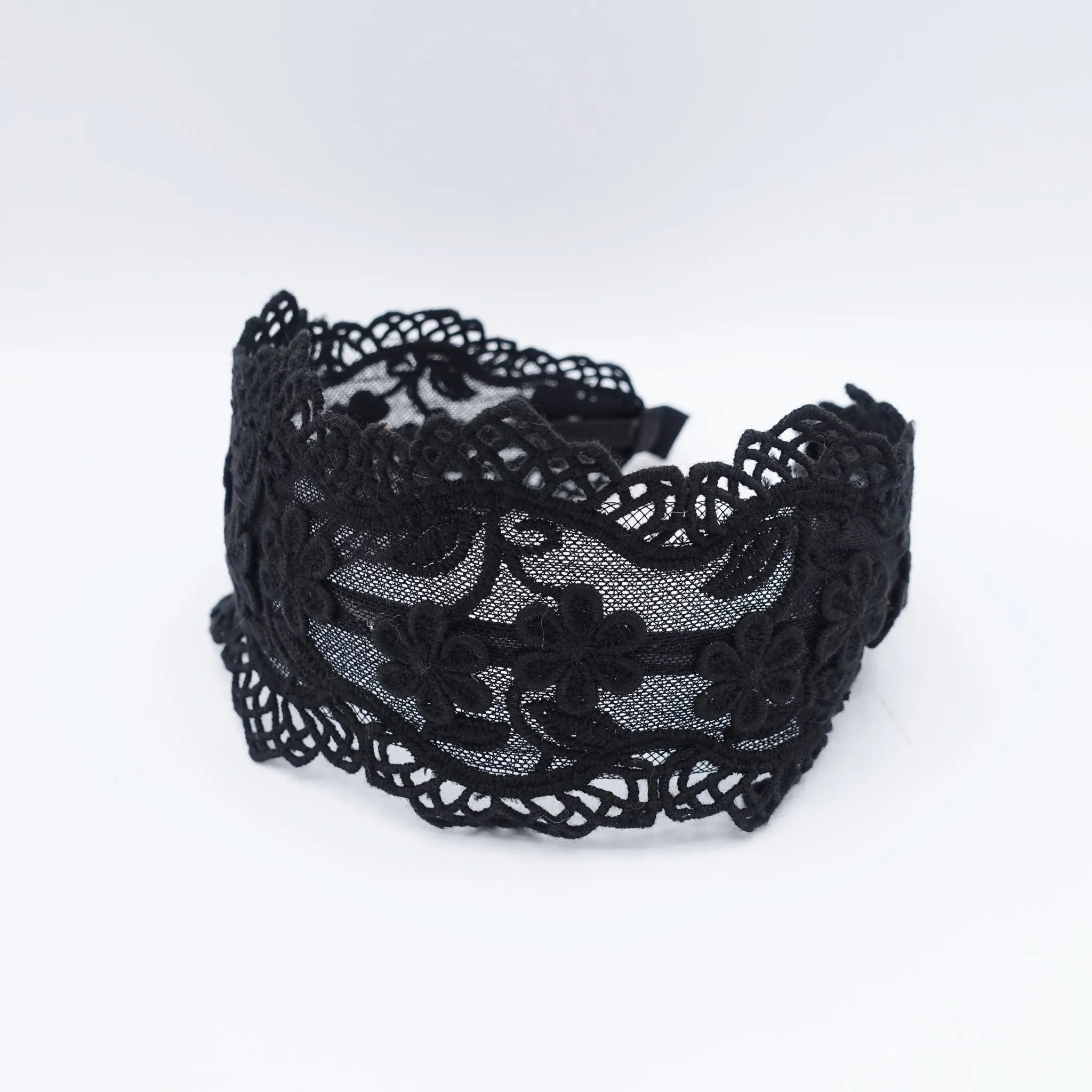 floral lace headband flat headband elegant women hair accessory