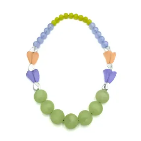 Frosted Sherbet Stretch Bauble Necklace - Shortie *