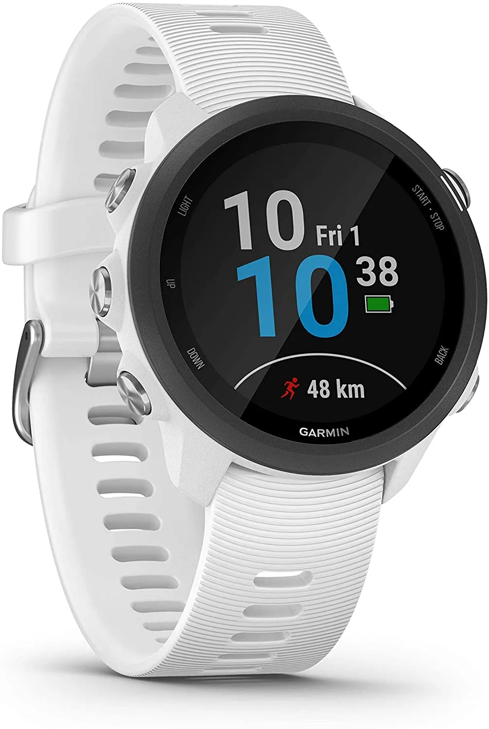 Garmin Forerunner 245 GPS Running Smartwatch (010-02120-21, Lime/Orange/Red)