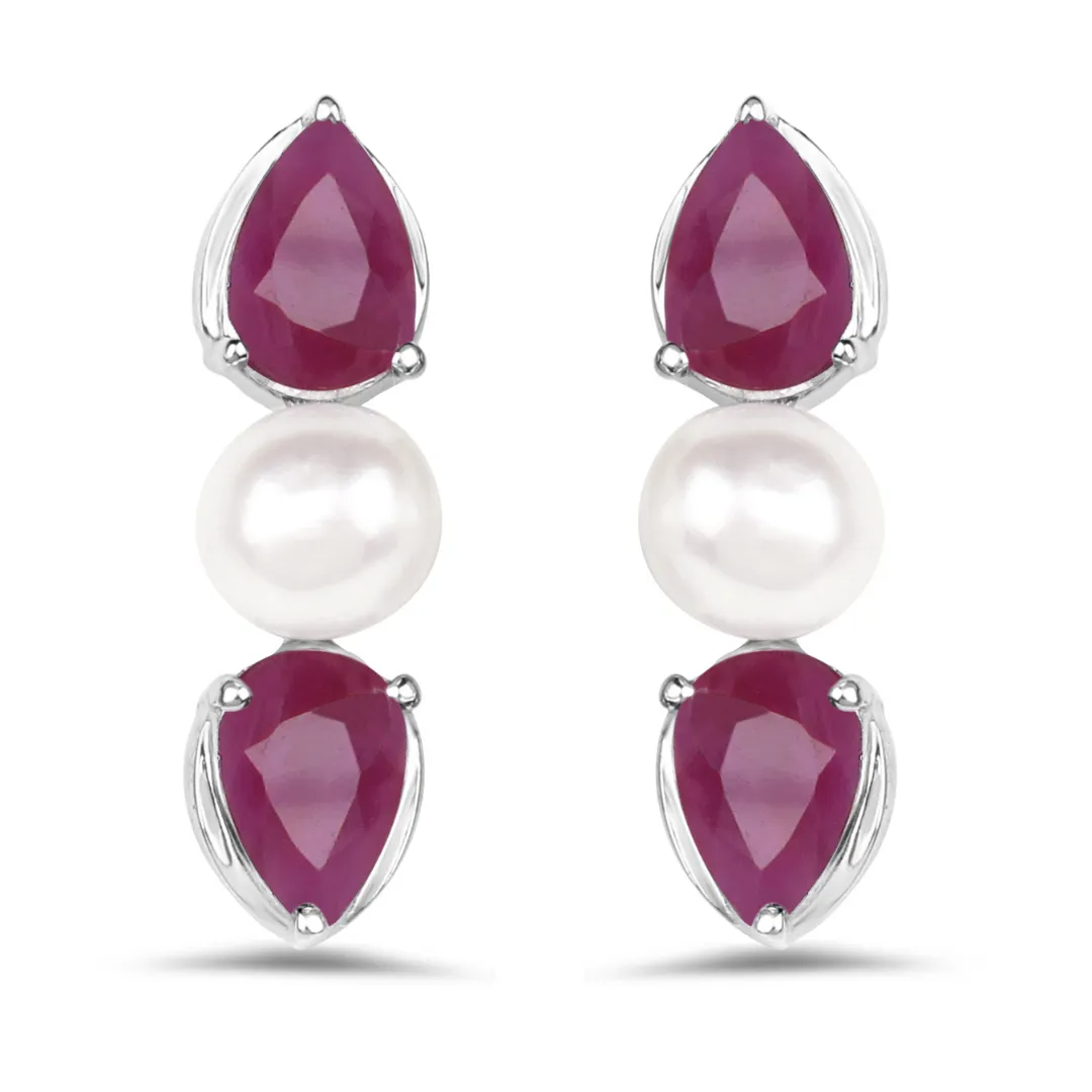 Genuine Ruby Jewelry Set