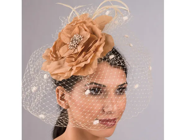 Genuine Sweetness Silk Flower Fascinator