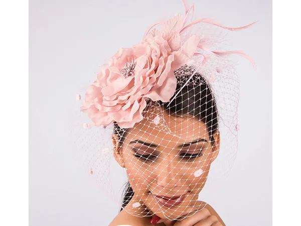 Genuine Sweetness Silk Flower Fascinator