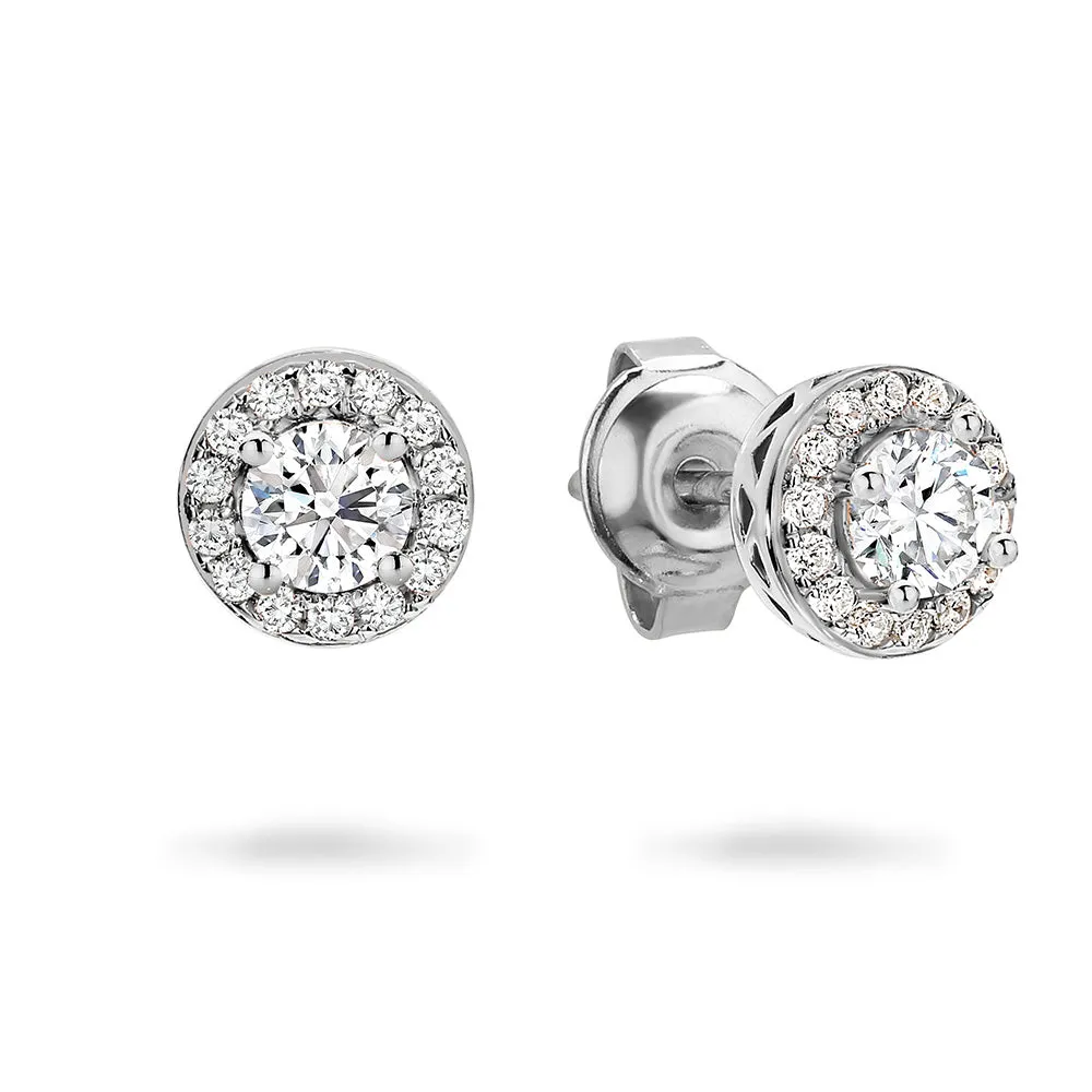 Georgini Petite Cubic Zirconia Halo Stud Earrings