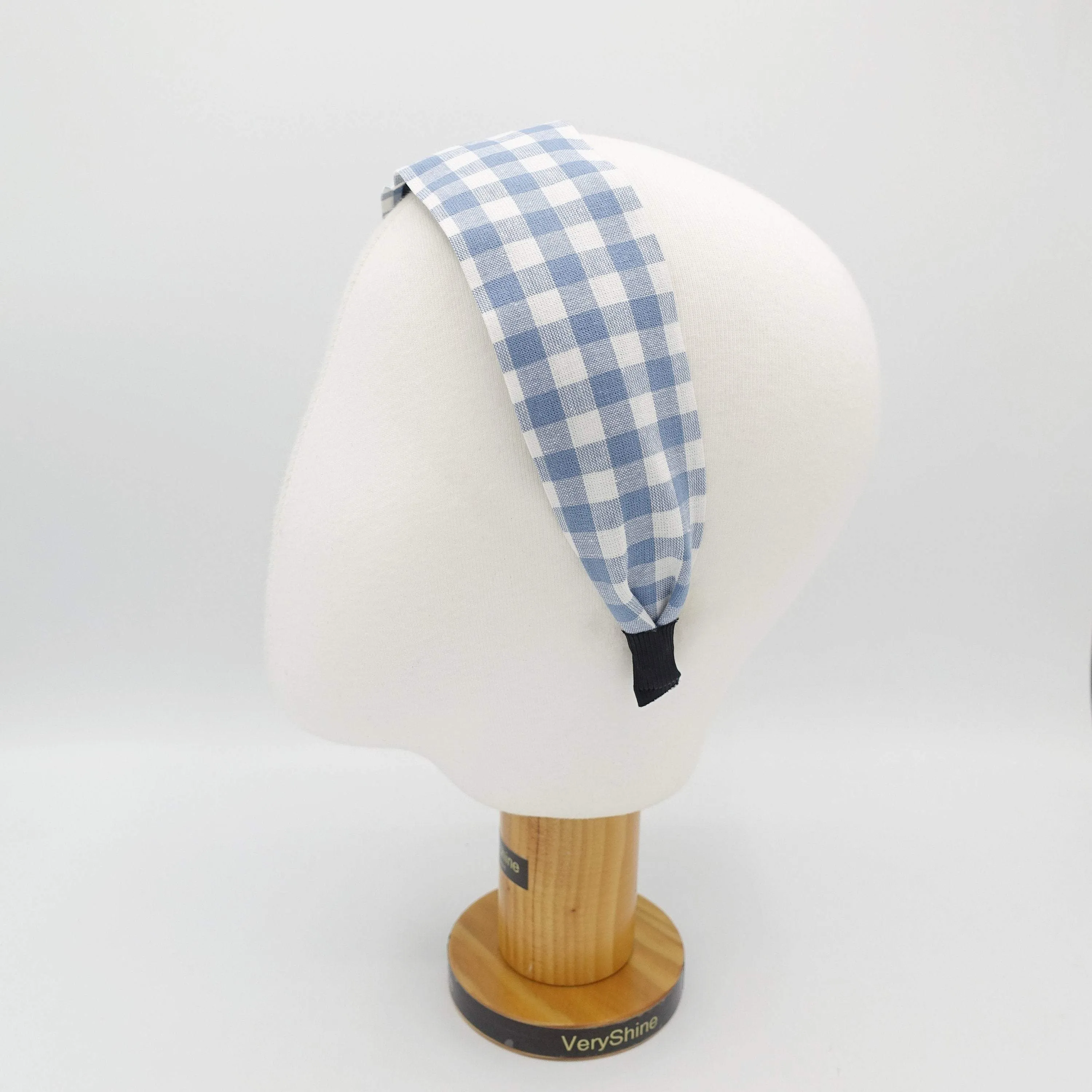 gingham headband plain hairband causal hair accessory for women